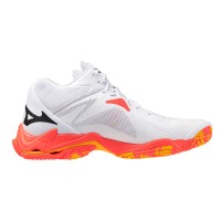A Tutto Campo - MIZUNO WAVE LIGHTNING Z8 MID White/Fiery Coral 2/Citrus