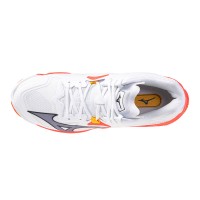 A Tutto Campo - MIZUNO WAVE LIGHTNING Z8 MID White/Fiery Coral 2/Citrus