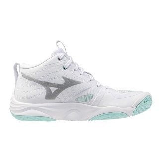 MIZUNO WAVE MOMENTUM ELITE MID WOS White/Blue Tint
