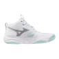 MIZUNO WAVE MOMENTUM ELITE MID WOS White/Blue Tint