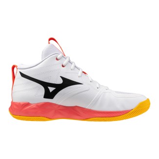 MIZUNO WAVE MOMENTUM PRO MID White/Fiery Coral 2/Citrus