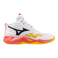A Tutto Campo - MIZUNO WAVE MOMENTUM PRO MID White/Fiery Coral 2/Citrus
