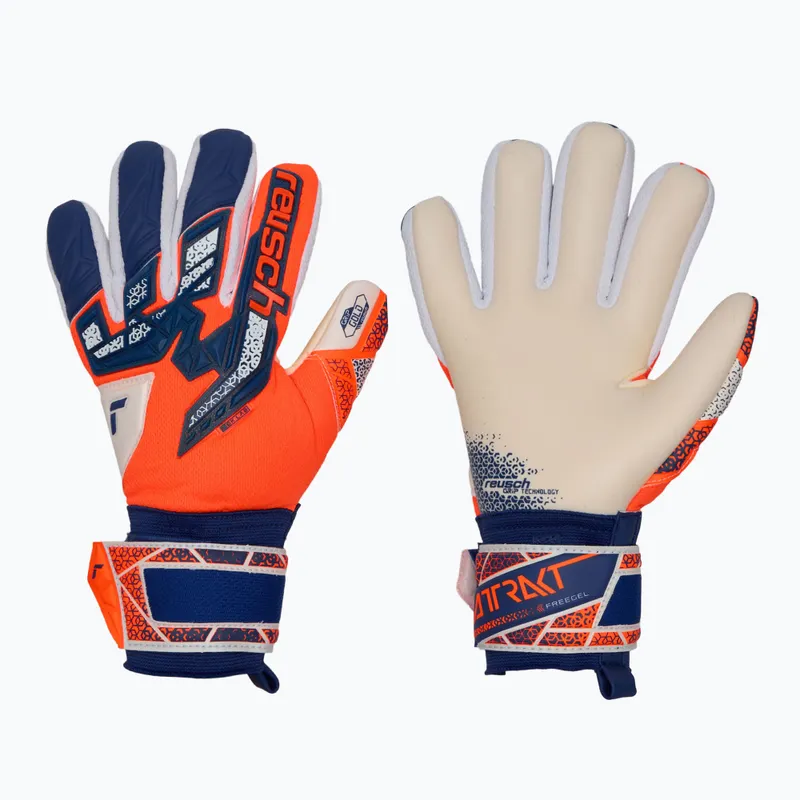 REUSCH ATTRAKT FREEGEL GOLD shocking orange / energize blue REUSCH ATTRAKT FREEGEL GOLD shocking orange / energize blue