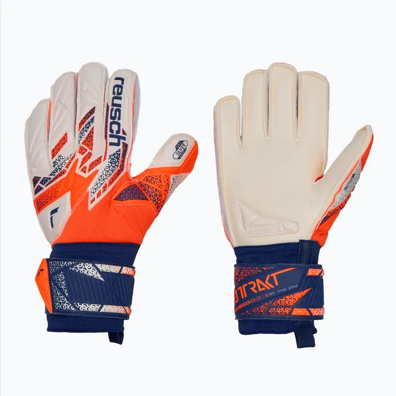 REUSCH ATTRAKT SILVER JUNIOR shocking orange / energize blue REUSCH ATTRAKT SILVER JUNIOR shocking orange / energize blue