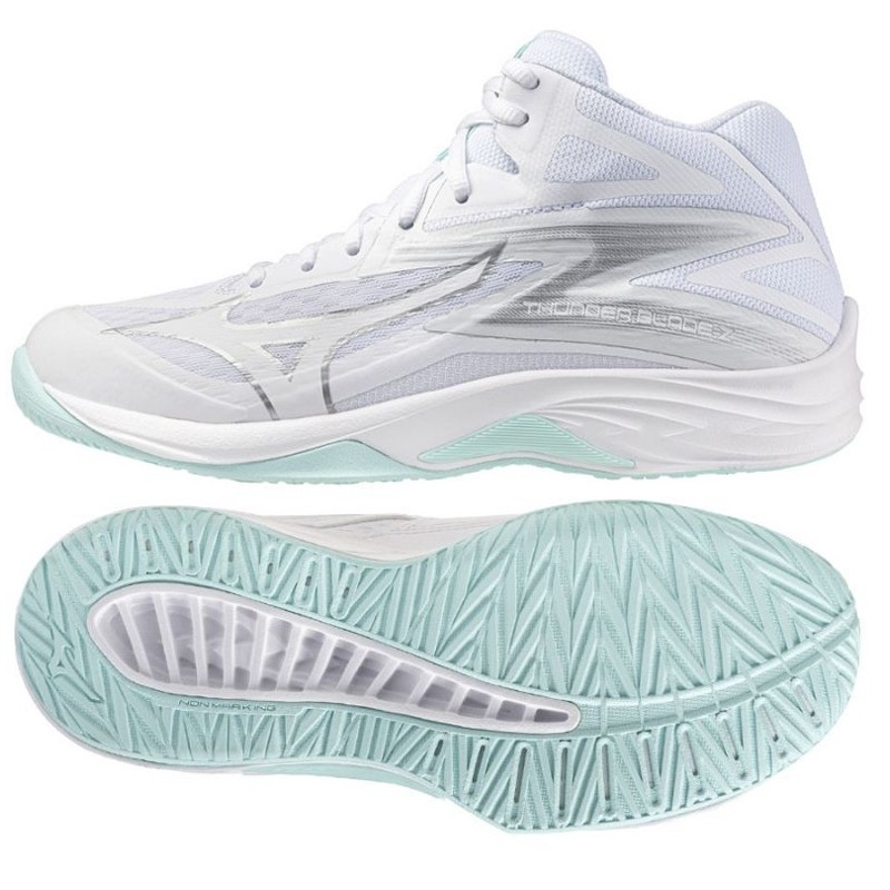 MIZUNO THUNDER BLADE Z MID White/Blue Tint