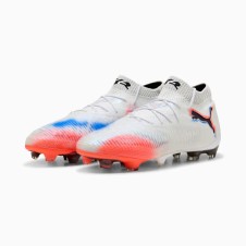 A Tutto Campo - SCARPA CALCIO PUMA FUTURE 8 ULTIMATE FG  White- Puma Black-Glowing Red