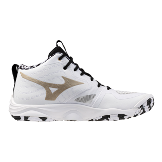 MIZUNO WAVE MOMENTUM ELITE MID White/Black/Gold