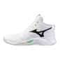 MIZUNO WAVE MOMENTUM PRO MID White/Black/Frozen Emerald