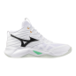 MIZUNO WAVE MOMENTUM PRO MID White/Black/Frozen Emerald