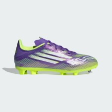 A Tutto Campo - ADIDAS F50 LEAGUE FG/MG J Purple Rush / Cloud White / Lucid Lemon