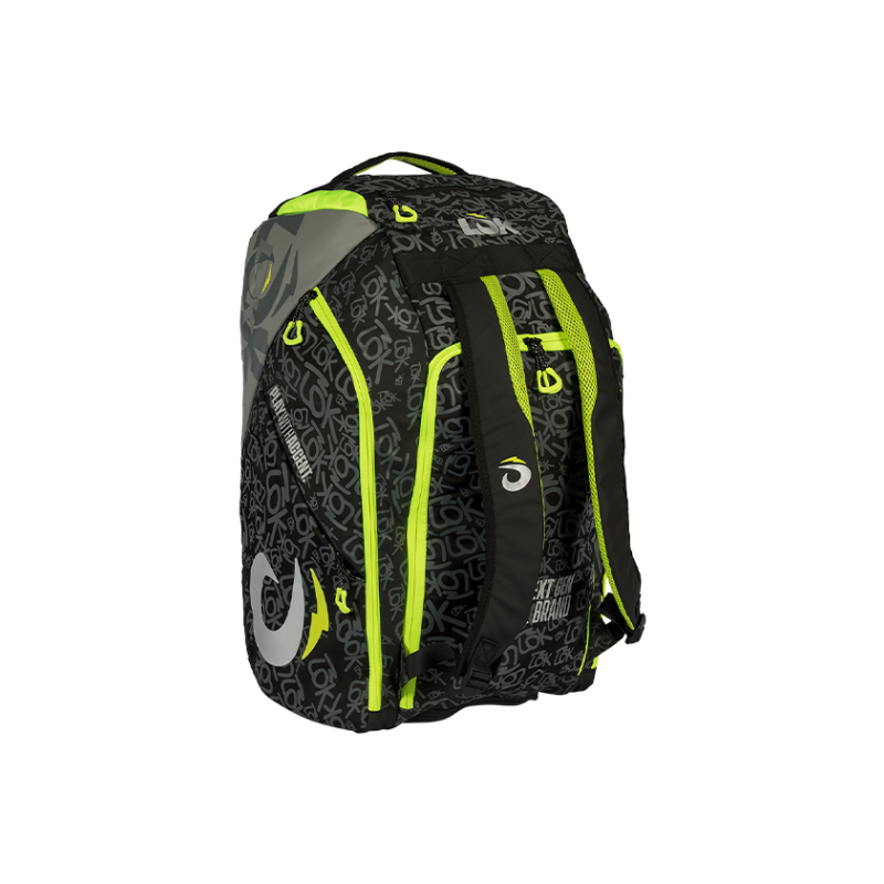 Borsa padel LOK Maxx Gen 2 black grey green lime 2026 Borsa padel LOK Maxx Gen 2 black grey green lime 2026