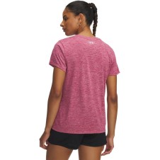 UNDER ARMOUR TECH SSC- TWIST T-SHIRT DONNA Fuchsia Dusk / White
