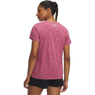 UNDER ARMOUR TECH SSC- TWIST T-SHIRT DONNA Fuchsia Dusk / White