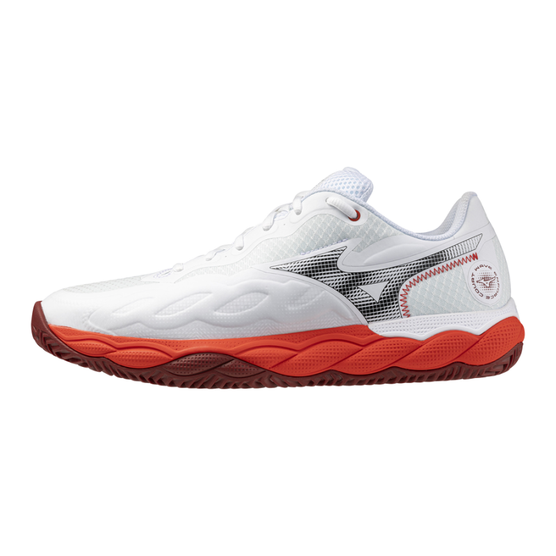 MIZUNO WAVE ENFORCE COURT CC Fiery Red/White/Sun-Dried Toma MIZUNO WAVE ENFORCE COURT CC Fiery Red/White/Sun-Dried Toma