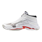 MIZUNO WAVE LIGHTNING ELITE MID White/Black/Fiery Red MIZUNO WAVE LIGHTNING ELITE MID White/Black/Fiery Red