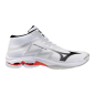 MIZUNO WAVE LIGHTNING PRO MID White/Black/Fiery Red MIZUNO WAVE LIGHTNING PRO MID White/Black/Fiery Red
