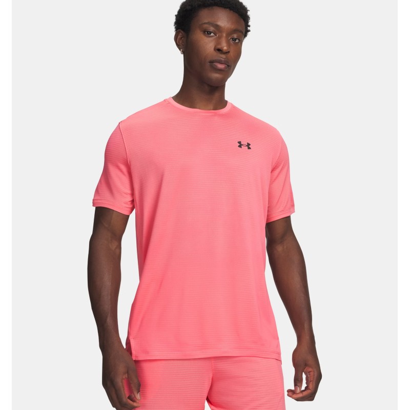 UNDER ARMOUR TECH Vent VHS Jacquard Bittersweet Pink / Black
